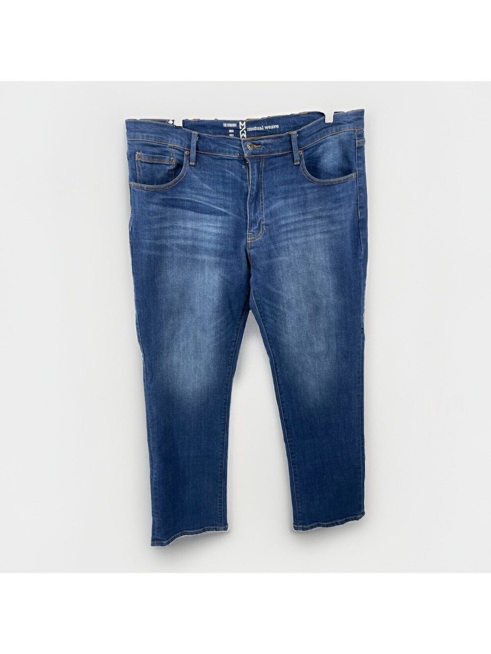 Mutual Weave The Straight Jeans W38 L30 Blue Denim